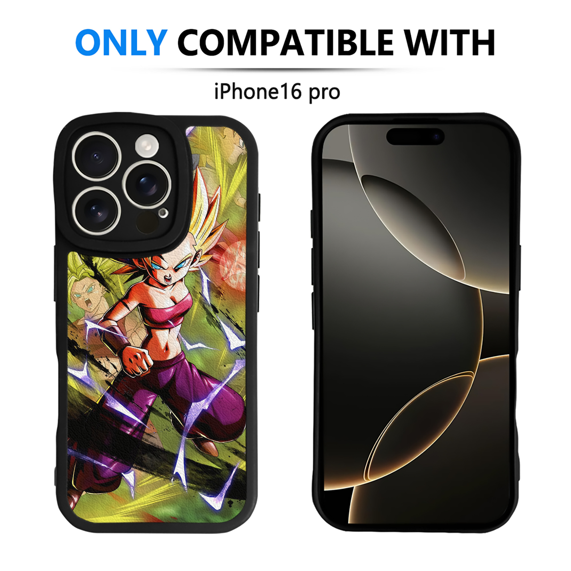 （画像用） ドラゴンボール DRAGON BALL 【iPhone 16シリーズ対応】シリコンスマホケース（レザー調） 材質：シリコン